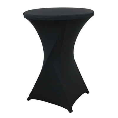 1 db Lycra Stretch High Bar asztaltakaró spandex esküvői asztalterítő koktél asztalnemű szállodai parti bankett rendezvények dekorációjához