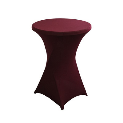 1 db Lycra Stretch High Bar asztaltakaró spandex esküvői asztalterítő koktél asztalnemű szállodai parti bankett rendezvények dekorációjához