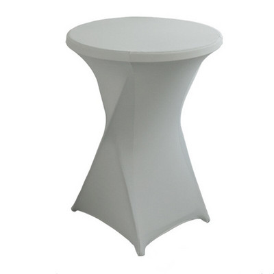 1 db Lycra Stretch High Bar asztaltakaró spandex esküvői asztalterítő koktél asztalnemű szállodai parti bankett rendezvények dekorációjához