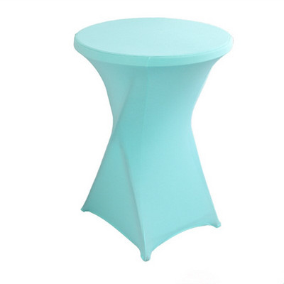 1 db Lycra Stretch High Bar asztaltakaró spandex esküvői asztalterítő koktél asztalnemű szállodai parti bankett rendezvények dekorációjához