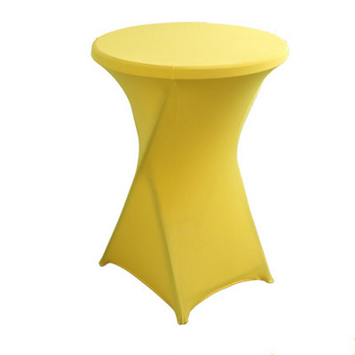 1 db Lycra Stretch High Bar asztaltakaró spandex esküvői asztalterítő koktél asztalnemű szállodai parti bankett rendezvények dekorációjához