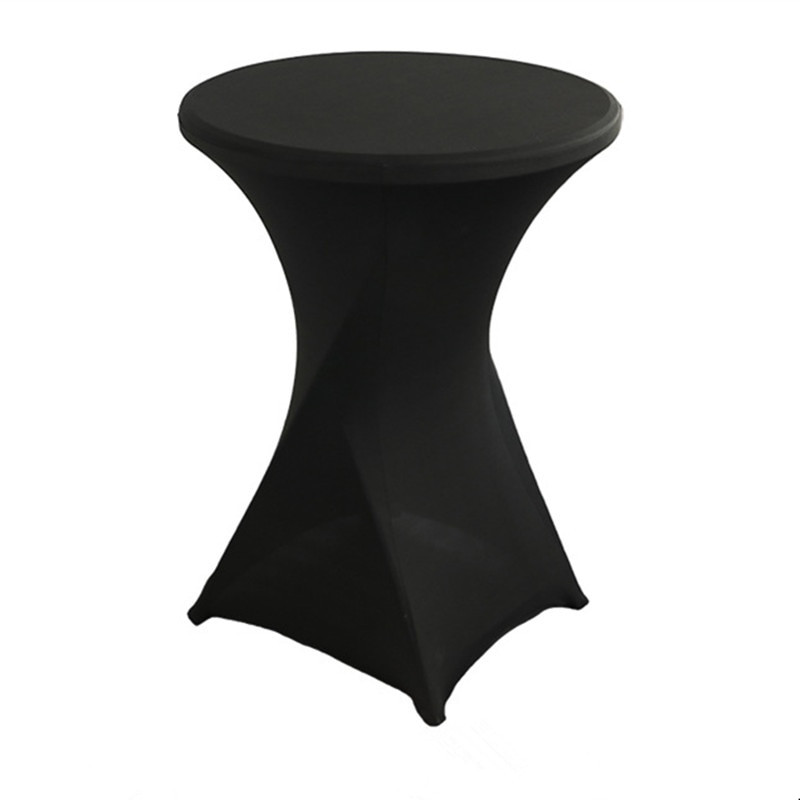 1 db Lycra Stretch High Bar asztaltakaró spandex esküvői asztalterítő koktél asztalnemű szállodai parti bankett rendezvények dekorációjához