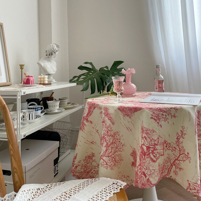 Digitális nyomtatású terítő asztalhoz Négyszögletű terítők Kék vászon asztaltakaró piknik takaró tapete nappe de table mesas