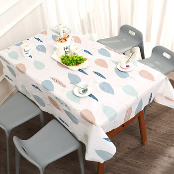 Квадратна правоъгълна кухненска декоративна покривка PVC водоустойчива маслоустойчива анимационна шарка с отпечатана покривка за маса за хранене