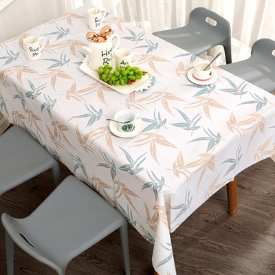 Kvadratni, pravokutni kuhinjski ukrasni stolnjak PVC vodootporan, navlaka za blagovaonski stol s otisnutim crtanim uzorkom
