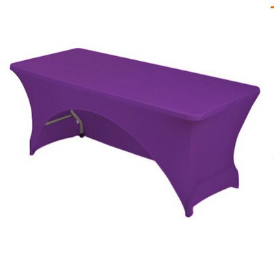 Arkinė vestuvinė spandex staltiesė Lycra tamprus stalo užvalkalas Elastingas stačiakampis stalo skalbiniai Viešbučio banketų vakarėlio stalo dekoravimas
