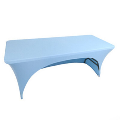 Arkinė vestuvinė spandex staltiesė Lycra tamprus stalo užvalkalas Elastingas stačiakampis stalo skalbiniai Viešbučio banketų vakarėlio stalo dekoravimas
