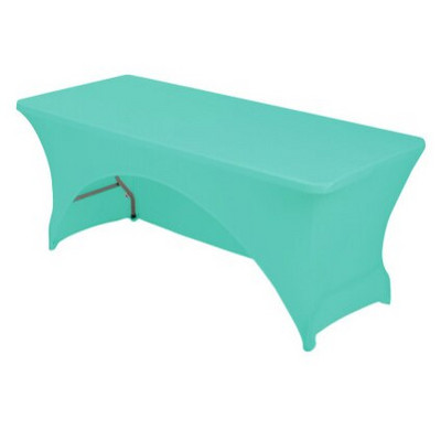 Arkinė vestuvinė spandex staltiesė Lycra tamprus stalo užvalkalas Elastingas stačiakampis stalo skalbiniai Viešbučio banketų vakarėlio stalo dekoravimas