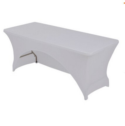 Arkinė vestuvinė spandex staltiesė Lycra tamprus stalo užvalkalas Elastingas stačiakampis stalo skalbiniai Viešbučio banketų vakarėlio stalo dekoravimas