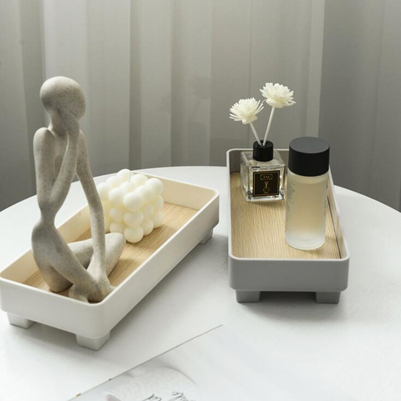 Šiuolaikiniai dekoratyviniai padėklai Namų dekoras Apvalus laikymo padėklas Organizatorius laikymo dėžė Stalas Vaza Aromaterapinis stovas Žvakidžių stovas