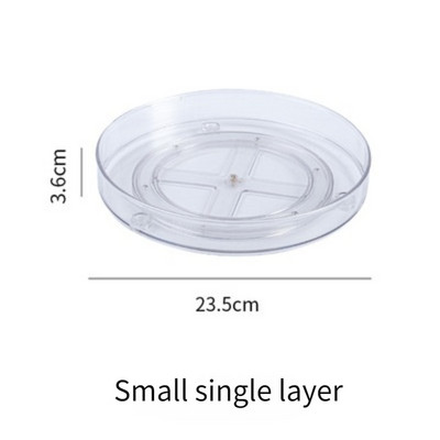 360 forgatható szekrény lemezjátszó rendszerező tároló fűszertartó ital kozmetikai tároló állvány PET átlátszó konyhai fürdőszobába