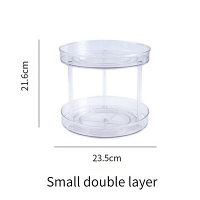 360 forgatható szekrény lemezjátszó rendszerező tároló fűszertartó ital kozmetikai tároló állvány PET átlátszó konyhai fürdőszobába