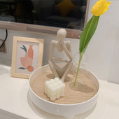 Nordic ABS metalinis papuošalų dėklas Nešiojamas laikiklis Kosmetika Krepšelis Desertinė lėkštė namų organizatorius Svetainės apdaila