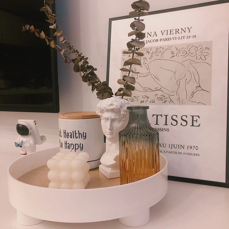 Nordic ABS metalinis papuošalų dėklas Nešiojamas laikiklis Kosmetika Krepšelis Desertinė lėkštė namų organizatorius Svetainės apdaila