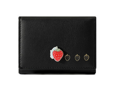 Portofel de dama cu capsuni decorative