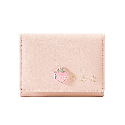 Portofel de dama cu capsuni decorative