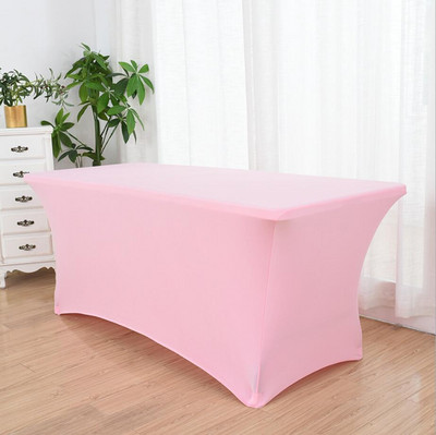 23 spalvų Vestuvių spandekso staltiesė Stalo danga Lycra Viešbučio banketų pokylių susitikimų salės stačiakampio apdaila