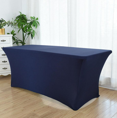 23 spalvų Vestuvių spandekso staltiesė Stalo danga Lycra Viešbučio banketų pokylių susitikimų salės stačiakampio apdaila