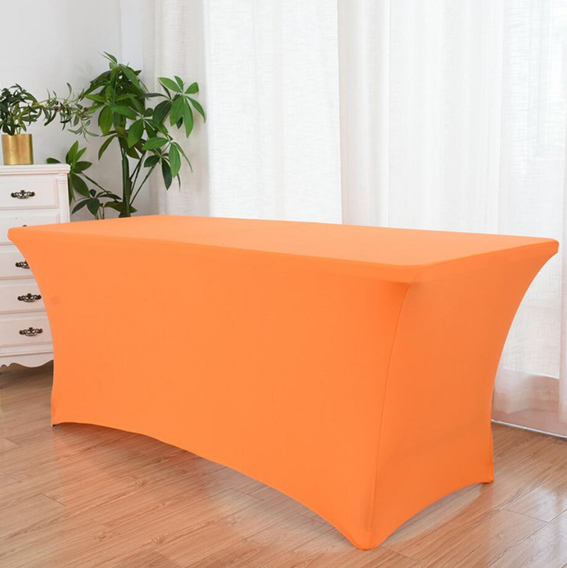 23 spalvų Vestuvių spandekso staltiesė Stalo danga Lycra Viešbučio banketų pokylių susitikimų salės stačiakampio apdaila