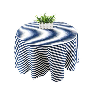 150 cm Staltiesė Medvilninė lininė apvali staltiesė Valgomojo stalo viršelis Nordic Printed Home Decor Baltas Žalias Apvalkalas nuo dulkių virtuvei