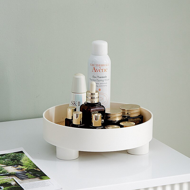 Apvalus padėklas Miegamojo aromato dekoravimas Stalinis kompiuteris Kosmetikos laikymo padėklai Įėjimo laikymo padėklai Papuošalai Kosmetika Padėklas laikymo plokštelė