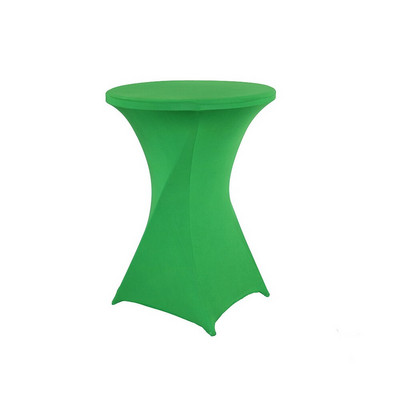 Magasság Stretch Kerek Asztalterítő Koktélasztal Spandex LycraAsztalterítő Bár Hotel Party Esküvői Asztalterítő Dekoráció 80x110cm