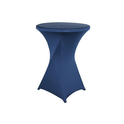 Magasság Stretch Kerek Asztalterítő Koktélasztal Spandex LycraAsztalterítő Bár Hotel Party Esküvői Asztalterítő Dekoráció 80x110cm