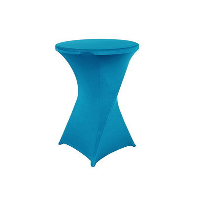 Rastezljivi okrugli stolnjak Koktel stol Spandex Lycra Platno za stol Bar Hotelska zabava Svadbeni stolnjak Dekoracija 80x110 cm