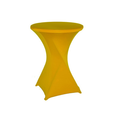 Magasság Stretch Kerek Asztalterítő Koktélasztal Spandex LycraAsztalterítő Bár Hotel Party Esküvői Asztalterítő Dekoráció 80x110cm