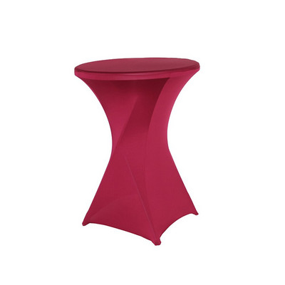 Magasság Stretch Kerek Asztalterítő Koktélasztal Spandex LycraAsztalterítő Bár Hotel Party Esküvői Asztalterítő Dekoráció 80x110cm