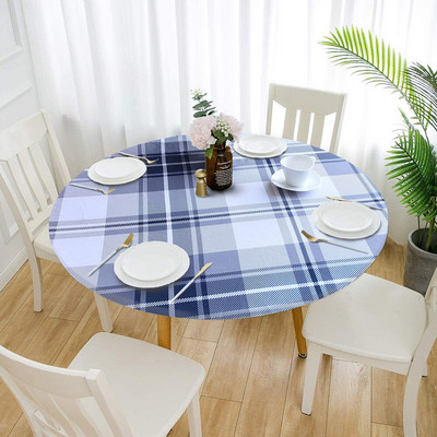 Stolnjak Okrugli navlaka za stol Ispis Vodootporni Nauljski rastezljivi stolnjaci Modni stil Dekoracija blagovaonskog stola Podloga za stolić