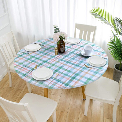 Stolnjak Okrugli navlaka za stol Ispis Vodootporni Nauljski rastezljivi stolnjaci Modni stil Dekoracija blagovaonskog stola Podloga za stolić