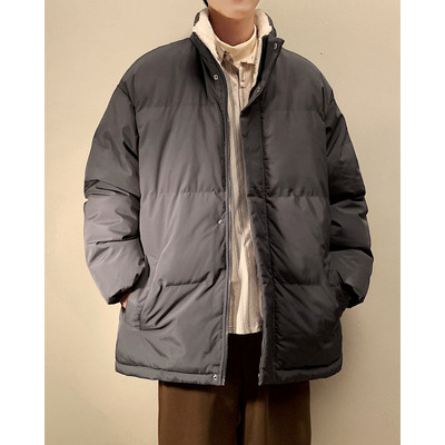 Geaca de iarna pentru barbati model nou cu guler inalt