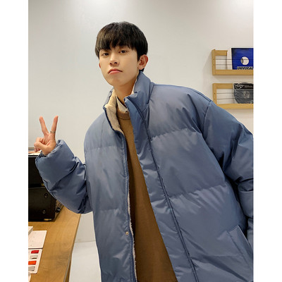 Geaca de iarna pentru barbati model nou cu guler inalt