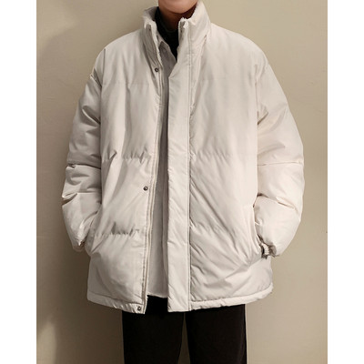 Geaca de iarna pentru barbati model nou cu guler inalt