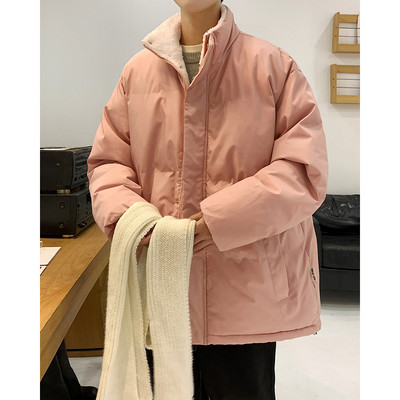 Geaca de iarna pentru barbati model nou cu guler inalt