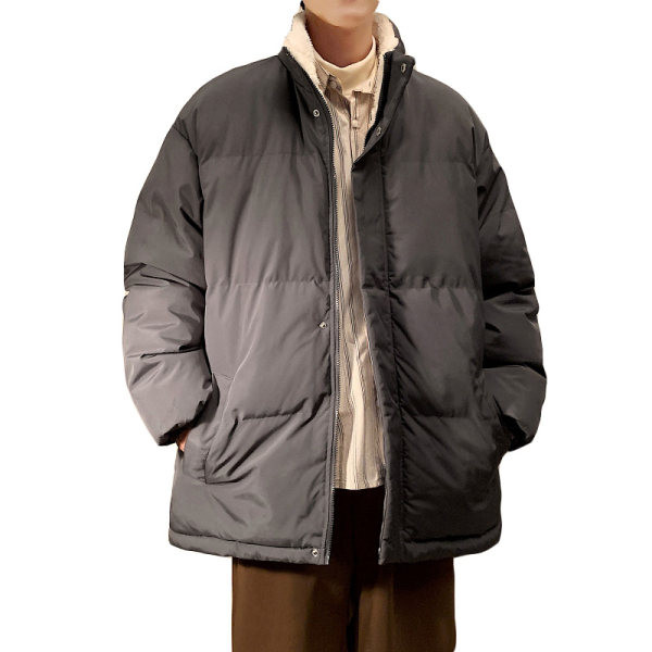 Geaca de iarna pentru barbati model nou cu guler inalt