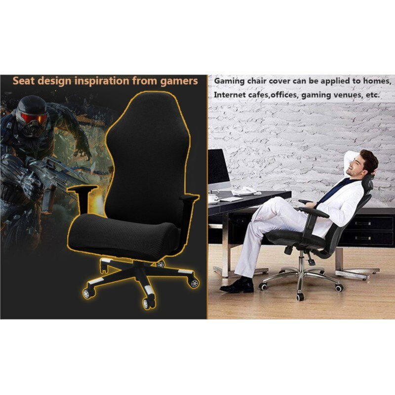 Αδιάβροχο κάλυμμα καρέκλας Gaming Stretch Πλενόμενο Καλύμματα πολυθρόνας Polar Fleece Αντιολισθητικά Καλύμματα Καρέκλας Γραφείου Jacquard For Home Club