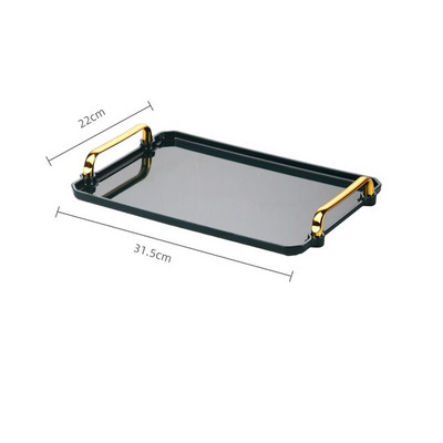 Stačiakampis plastikinis serviravimo padėklas Išskirtinis Šiaurės šalių kūrybingas daugiafunkcis virtuvės dėklas Namų virtuvės vaisių desertų padėklas