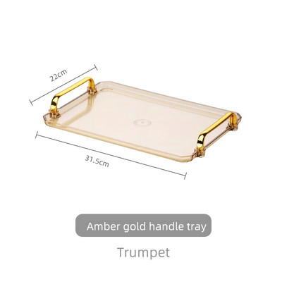 Stačiakampis plastikinis serviravimo padėklas Išskirtinis Šiaurės šalių kūrybingas daugiafunkcis virtuvės dėklas Namų virtuvės vaisių desertų padėklas