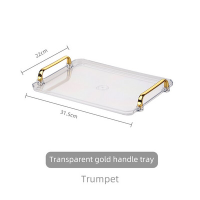 Stačiakampis plastikinis serviravimo padėklas Išskirtinis Šiaurės šalių kūrybingas daugiafunkcis virtuvės dėklas Namų virtuvės vaisių desertų padėklas