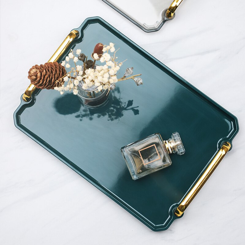 Stačiakampis plastikinis serviravimo padėklas Išskirtinis Šiaurės šalių kūrybingas daugiafunkcis virtuvės dėklas Namų virtuvės vaisių desertų padėklas