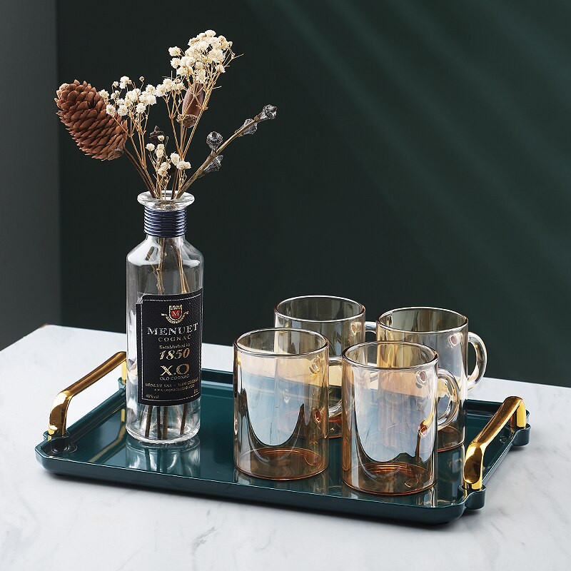 Stačiakampis plastikinis serviravimo padėklas Išskirtinis Šiaurės šalių kūrybingas daugiafunkcis virtuvės dėklas Namų virtuvės vaisių desertų padėklas