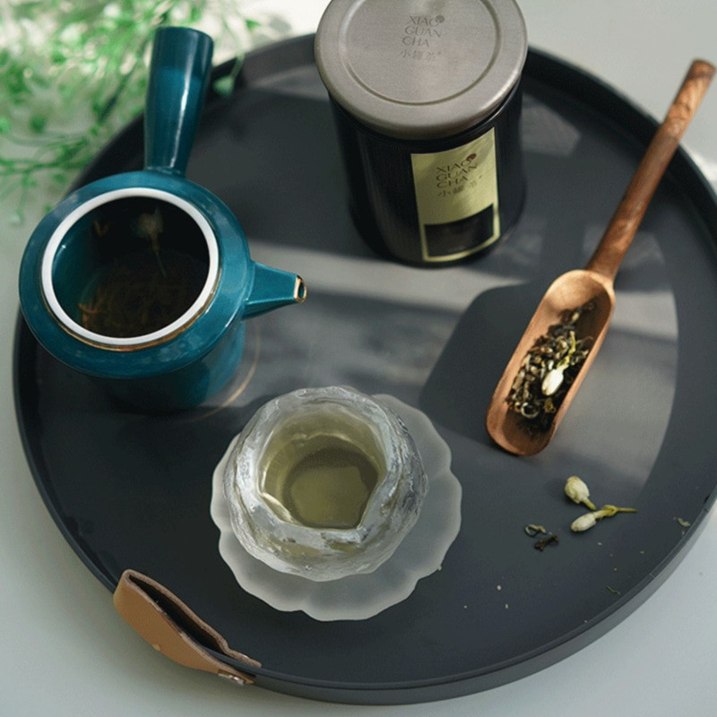 1 komad Jednostavna jednobojna okrugla ladica za pohranu Prijenosni stolić za spavaću sobu Dekorativna kozmetika Organizator za izlaganje sitnica