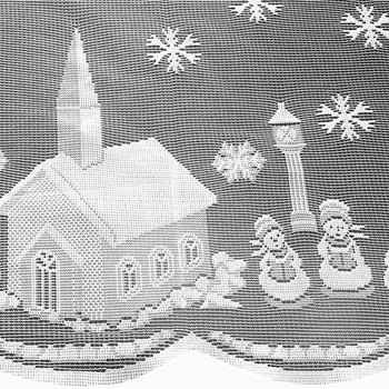 Бяла дантелена покривка Макраме покривка Noel кръгла/правоъгълна сватбена покривка за маса Коледна вечеря Начало Декорация