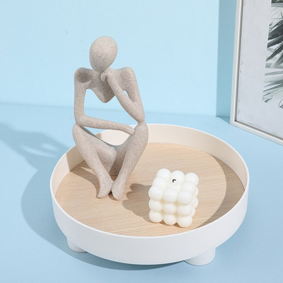 Nordijski ABS metalni pladanj za nakit Prijenosni stalak za pohranu kozmetike Košara Desertni tanjur Organizator Dekoracija stola za dnevnu sobu Vruće