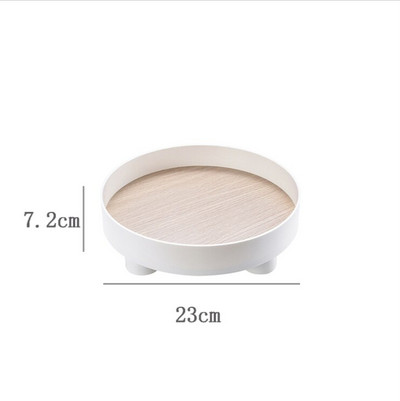 Nordijski ABS metalni pladanj za nakit Prijenosni stalak za pohranu kozmetike Košara Desertni tanjur Organizator Dekoracija stola za dnevnu sobu Vruće