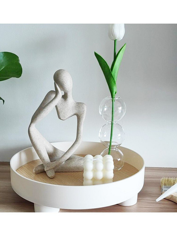 Nordijski ABS metalni pladanj za nakit Prijenosni stalak za pohranu kozmetike Košara Desertni tanjur Organizator Dekoracija stola za dnevnu sobu Vruće