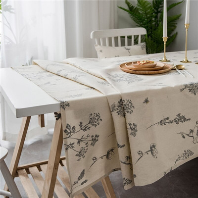 Памучно бельо Правоъгълни покривки за маса nappe de table Floral Bee Покривало за маса Wedding tapete Tafelkleed mantel mesas