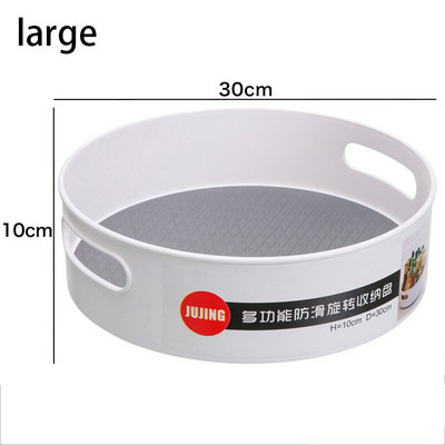 Plastični lijeni rotirajući spremnik za pohranu - neklizajuća 9" i 12" rotirajuća organizatorska ladica za kuhinjsku smočnicu, ormarić, kupaonicu